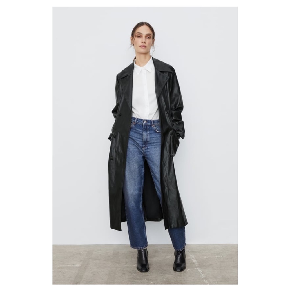 ZARA 90’s ZW PREMIUM RELAXED MOM JEANS IN AUSTIN BLUE